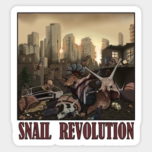 SNAIL REVOLUTION / save the nature or the nature will save itself Sticker